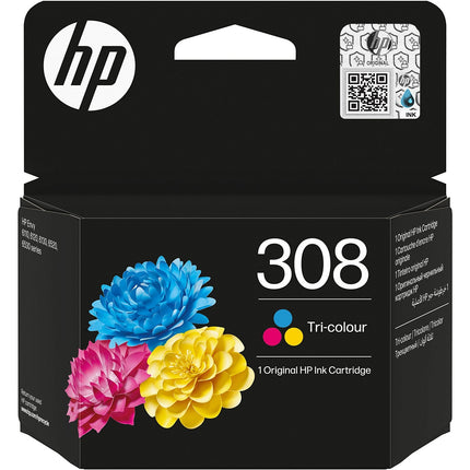 Cartouche d'encre HP Originale 308 3 Couleurs (CMY) - 7N0W7AE