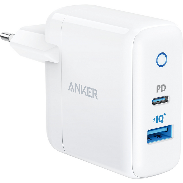 Chargeur secteur ANKER USB-C / A 20W