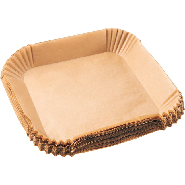 Papier ESSENTIELB Lot de 100 Feuilles Carrées Jetables Antiadhésif - Anti-salissure pour AirFryer et Four