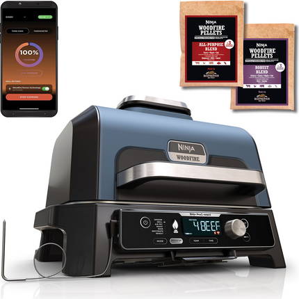 Barbecue électrique NINJA OG901EU Woodfire pro connect à poser, 44.5x26.5 cm
