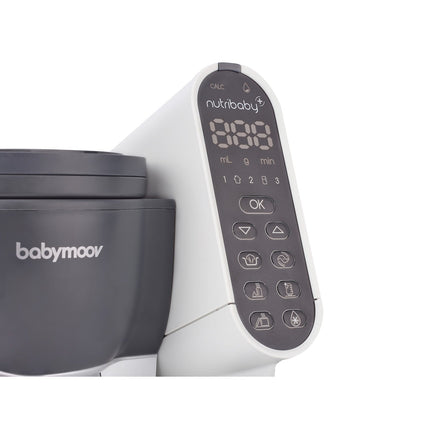 Mixeur Cuiseur Bébé BABYMOOV Nutribaby+ Industrial Grey
