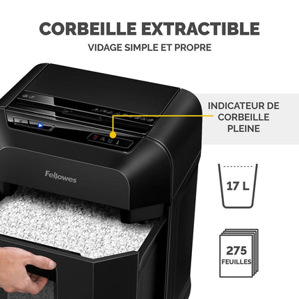 Destructeur FELLOWES 90M Automax 90 Feuilles Coupe Mini