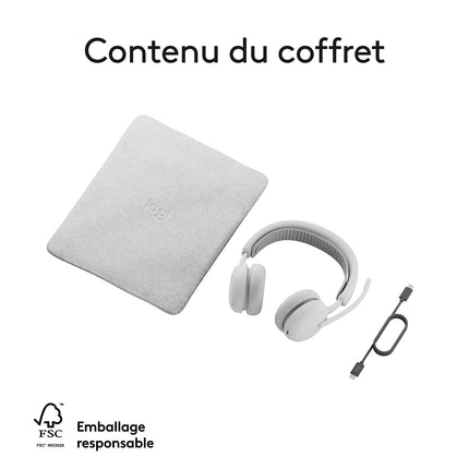 Micro-casque LOGITECH Zone Wireless 2 OFF WHITE