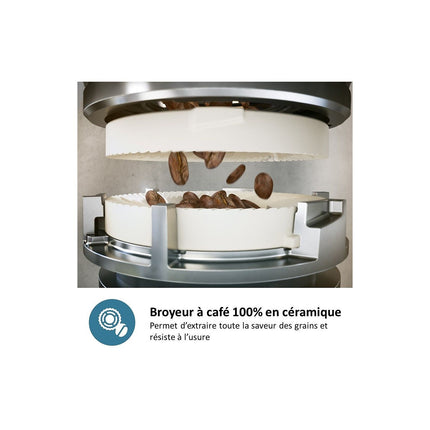 Expresso Broyeur PHILIPS EP2224/10 Gris Cachemire série 2200