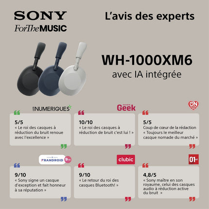 Casque SONY WH-1000XM6 IA