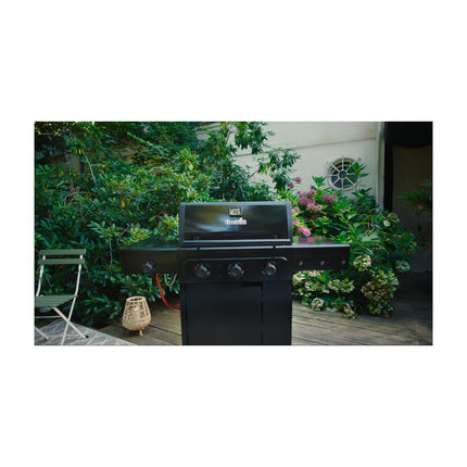 Barbecue gaz CHAR BROIL Essential 4G, sur chariot, 5 brûleurs dont 1 latéral, surface de cuisson 72 x 46 cm