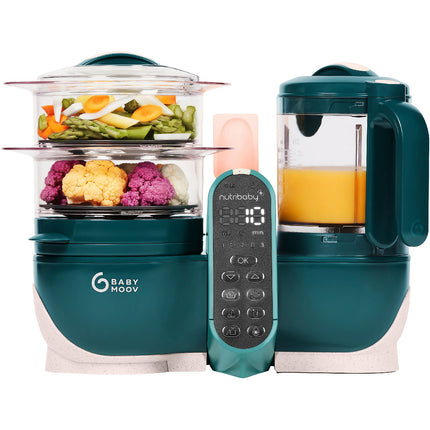 Mixeur Cuiseur Bébé BABYMOOV Nutribaby + Opal Green