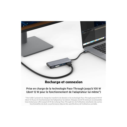 Hub USB C BELKIN USB-C /multiports 6 en 1