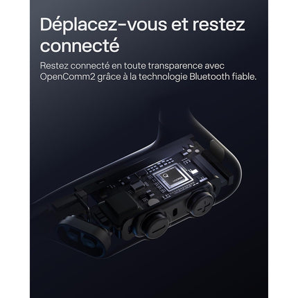 Micro-casque SHOKZ OpenComm2 - Noir