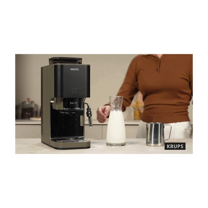 Expresso Broyeur KRUPS Coffee Crush Experience, Machine à café à grains ultra compacte SA403BE0