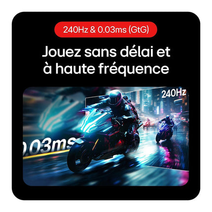 Ecran PC Gamer LG 27GX704A 27" QHD 240Hz OLED HDR True Black 400 AMD FreeSync & G-Sync