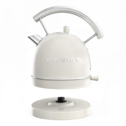Grille-pain SWEISS + bouilloire vintage crème pack GRVKTL8
