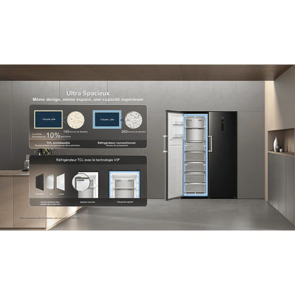 Congélateur armoire TCL FC329FXD2