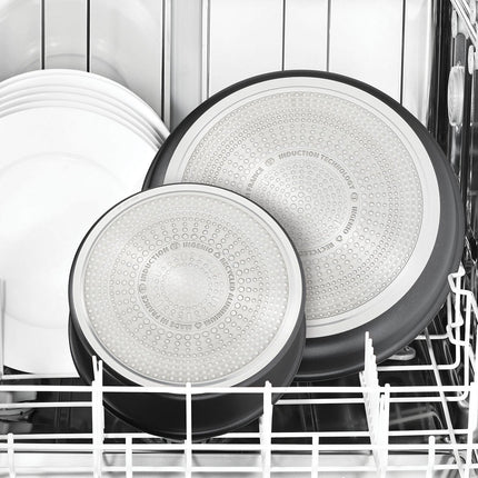 Batterie de cuisine TEFAL Ingenio Eco Resist 2 poeles et poignée L3979102