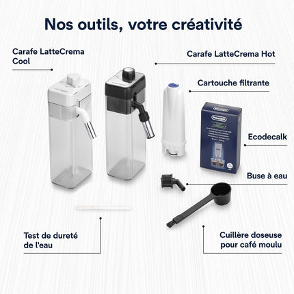 Expresso Broyeur DELONGHI Eletta Ultra ECAM470.85.MB Technologie Silent