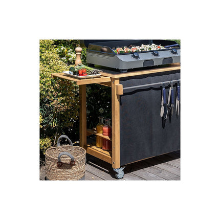Chariot Plancha ENO Emile bois compatible plancha de 45 à 80 cm