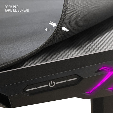 Bureau gamer SPIRIT OF GAMER HEADQUARTER 400 - RGB - Grande tail