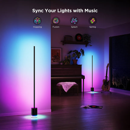 Lampe connectée GOVEE Lampadaire RGBICWW 2 152cm