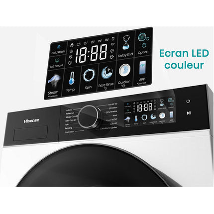 Lave linge séchant hublot HISENSE WD3I8043BBF2