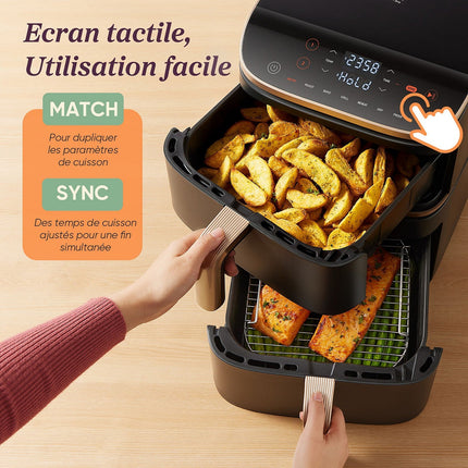 Friteuse sans huile COSORI KOSP0040EUN Turbo Tower Pro Smart, 10,8 L, panier céramique