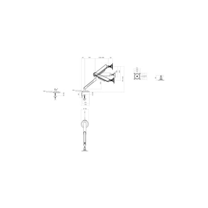 Support écran PC ONE FOR ALL écran 21/45'' blanc RGB inclinable
