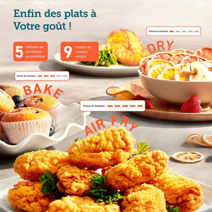Friteuse sans huile COSORI KOSP0019EUN TurboBlaze chef édition