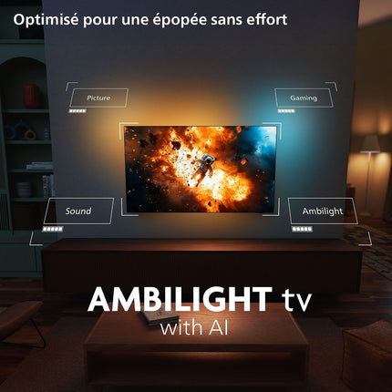 TV OLED PHILIPS 55OLED910 Ambilight 2025 (139cm)