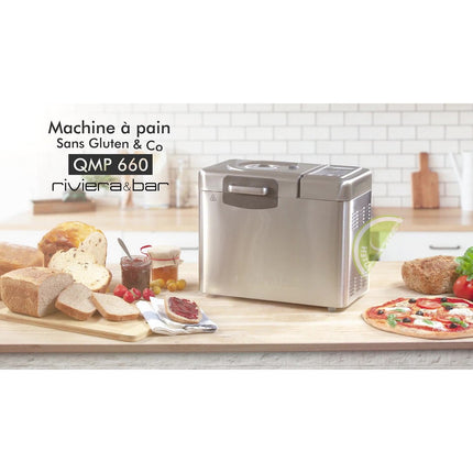 Machine à pain RIVIERA ET BAR Sans Gluten & Co QMP660