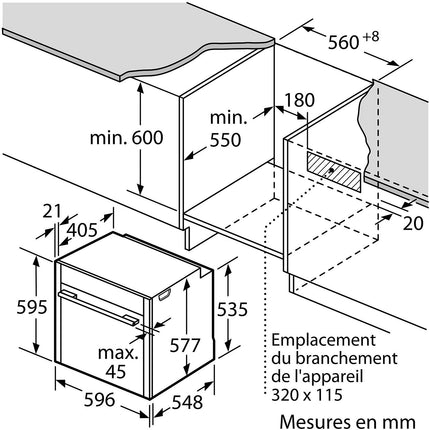 Four encastrable NEFF B6ACH7AG3