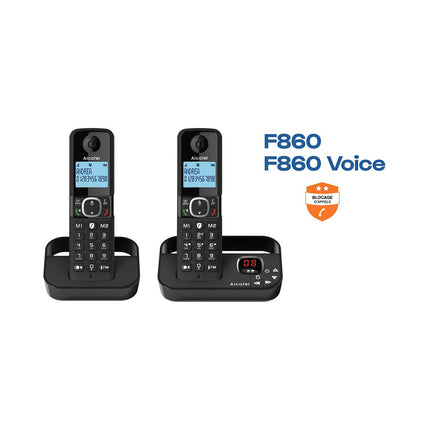 Téléphone sans fil ALCATEL F860 Voice Noir