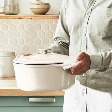 Cocotte TEFAL Fonte LOV faitout 29cm beige