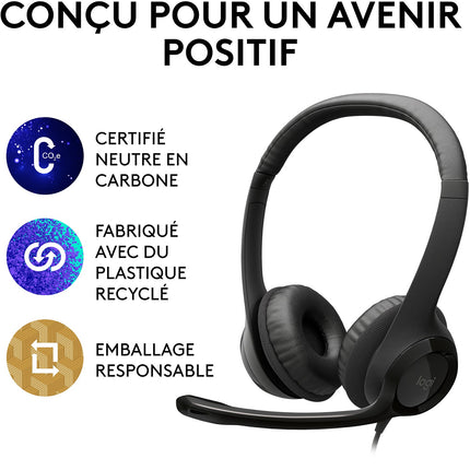 Micro-casque LOGITECH H390 avec Microphone Antibruit
