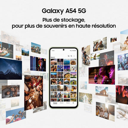Smartphone SAMSUNG Galaxy A54 Graphite 128Go 5G Reconditionné