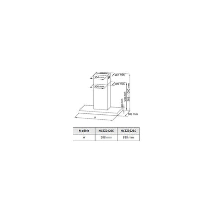 Hotte décorative murale LG HCEZ3626S ThinQ
