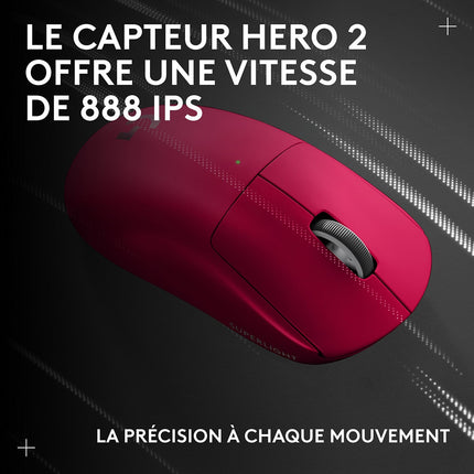 Souris Gamer Sans Fil LOGITECH Pro X superlight 2 compact Magenta