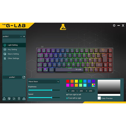 Clavier gamer THE G-LAB KEYZ titanium