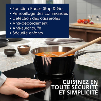 Plaque induction ELECTROLUX EIS62453 - Anti-débordement SenseBoil 4 foyers