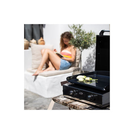 Plancha gaz ENO Initial 50 Inox 2 brûleurs à poser, 47x36 cm