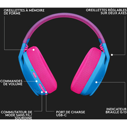 Casque gamer LOGITECH G435 Lightspeed Bluetooth