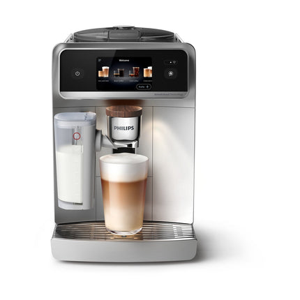 Expresso Broyeur PHILIPS Café Aromis EP8757/20 cafetière à grain SilentBrew LatteGo Pro Blanche