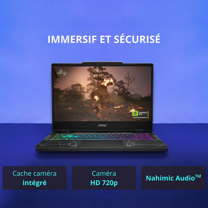 PC Gamer MSI Cyborg 17,3" FHD 144Hz Intel Core i7 13620H Nvidia GeForce RTX 5050 16 Go RAM DDR5 SSD 1 To