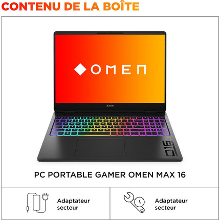 PC Gamer HP Omen 16" WQXGA 240Hz Intel Core Ultra 7 255HX Nvidia GeForce RTX 5070 Ti 32 Go RAM DDR5 SSD 1 To