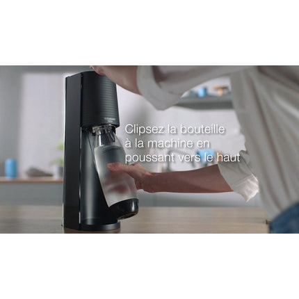 Machine à soda SODASTREAM Terra Noire pack 2 bouteilles + 1 recharge