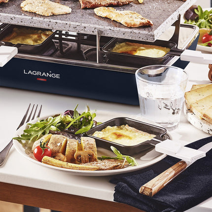 Raclette LAGRANGE element bleu abysse pierre de cuisson