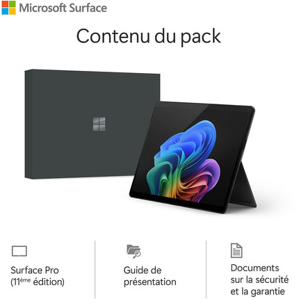 PC Hybride MICROSOFT Surface Pro 11 XPlus 16/512 sans alim G Copilot+PC