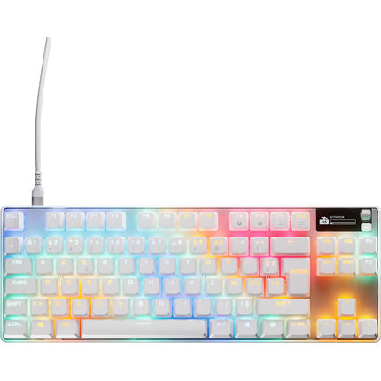Clavier gamer STEELSERIES Apex Pro TKL Gen 3 FR Blanc
