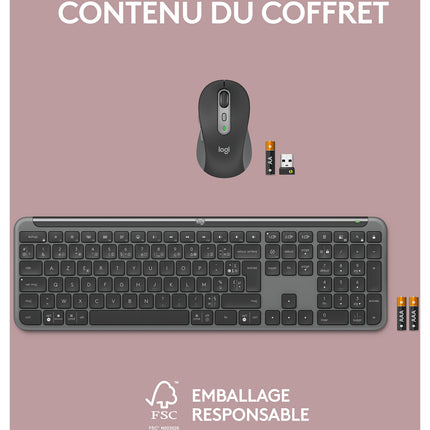 Clavier + Souris LOGITECH MK950 Signature Slim Bluetooth
