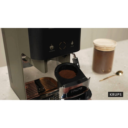 Expresso Broyeur KRUPS Coffee Crush, Machine à café à grains, ultra compacte SA401LE0