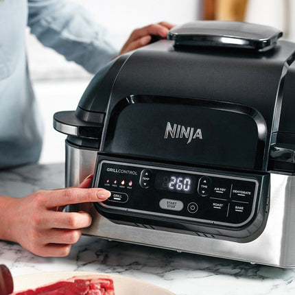 Grille-viande NINJA Foodi AG301EU grill et barbecue multifonction, 24.5x25.5 cm
