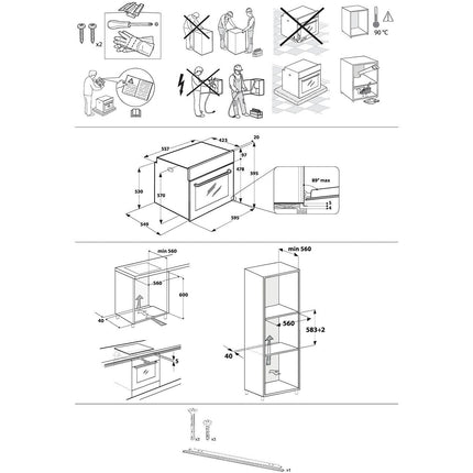 Four encastrable WHIRLPOOL OMSR58RU0B